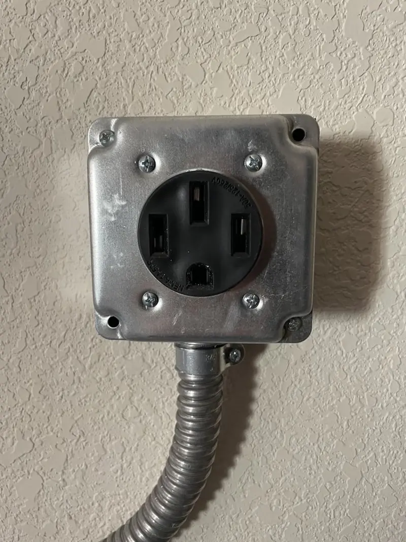 NEMA 14-50 outlet installed for Electrical Panel Upgrade in Wenatchee